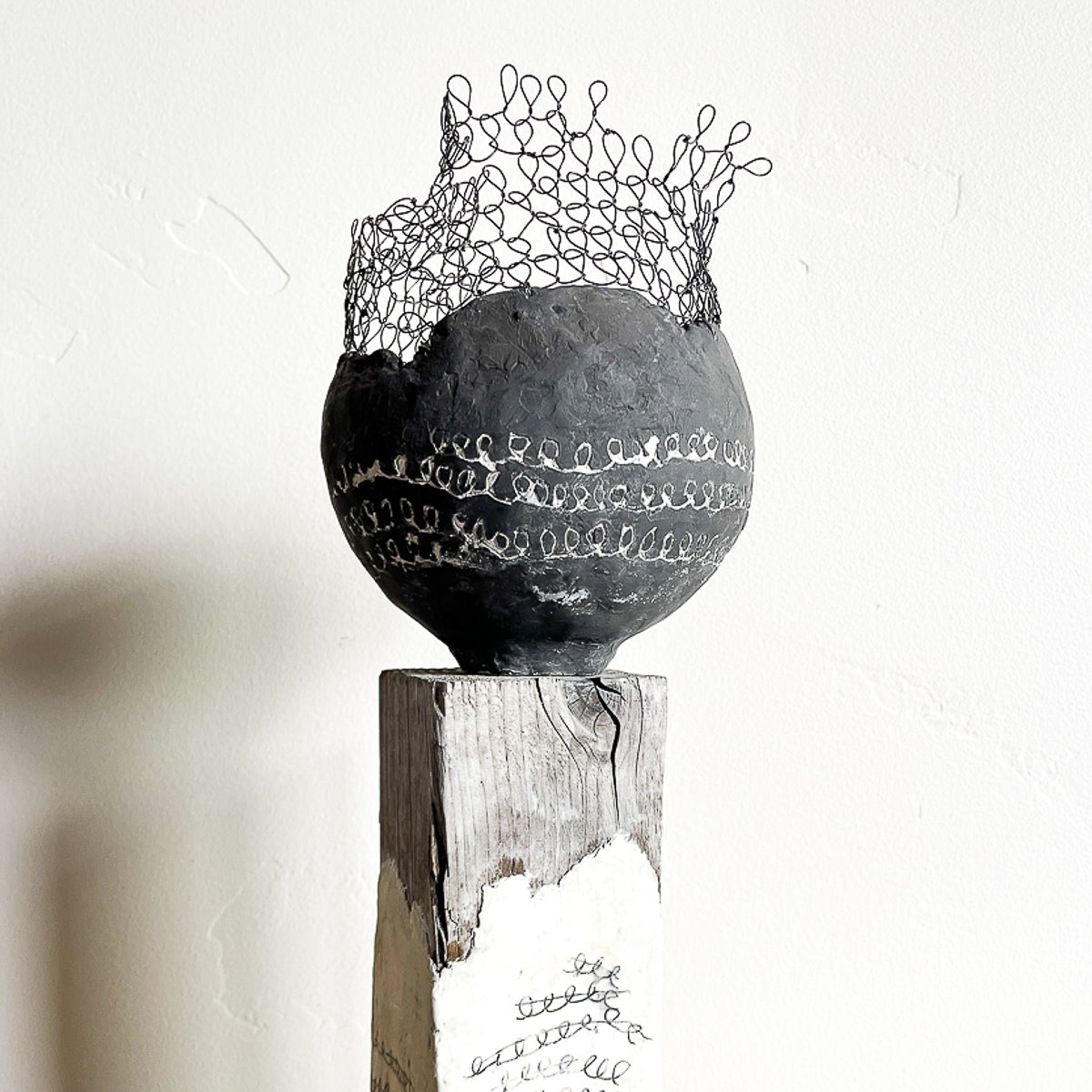 Vessel Study No. 60 with tall looped plinth