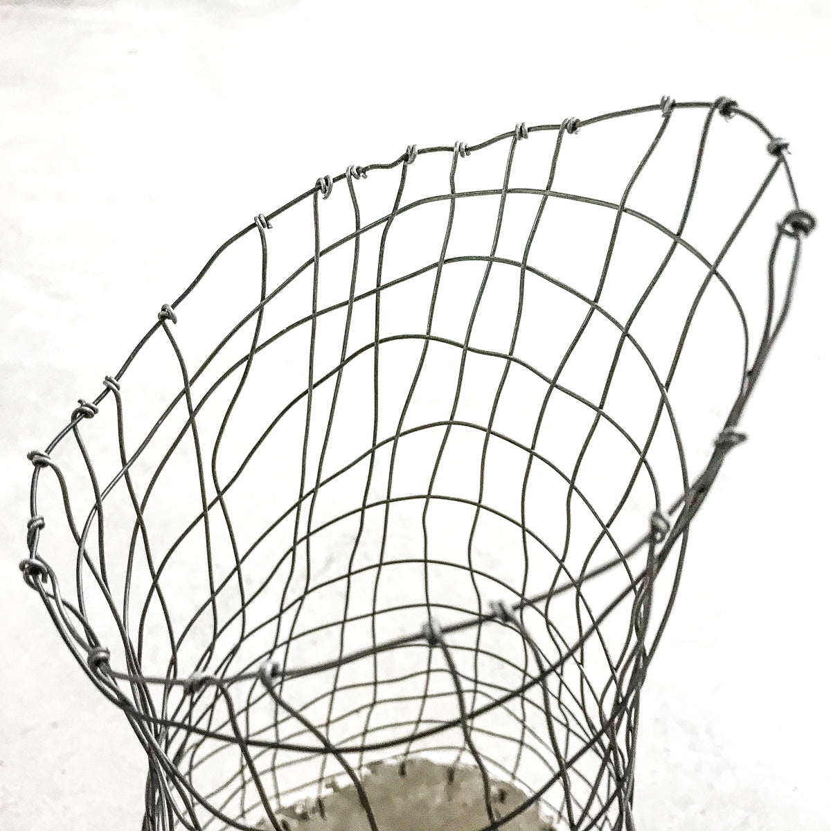 Handmade by artist Jennifer Alden Design, Vessel Study No. 40 is a contemporary sculpture made from paper clay, plaster, paint and wire. Each vessel in this collection is one-of-a-kind, rare, and both primitive and modern.